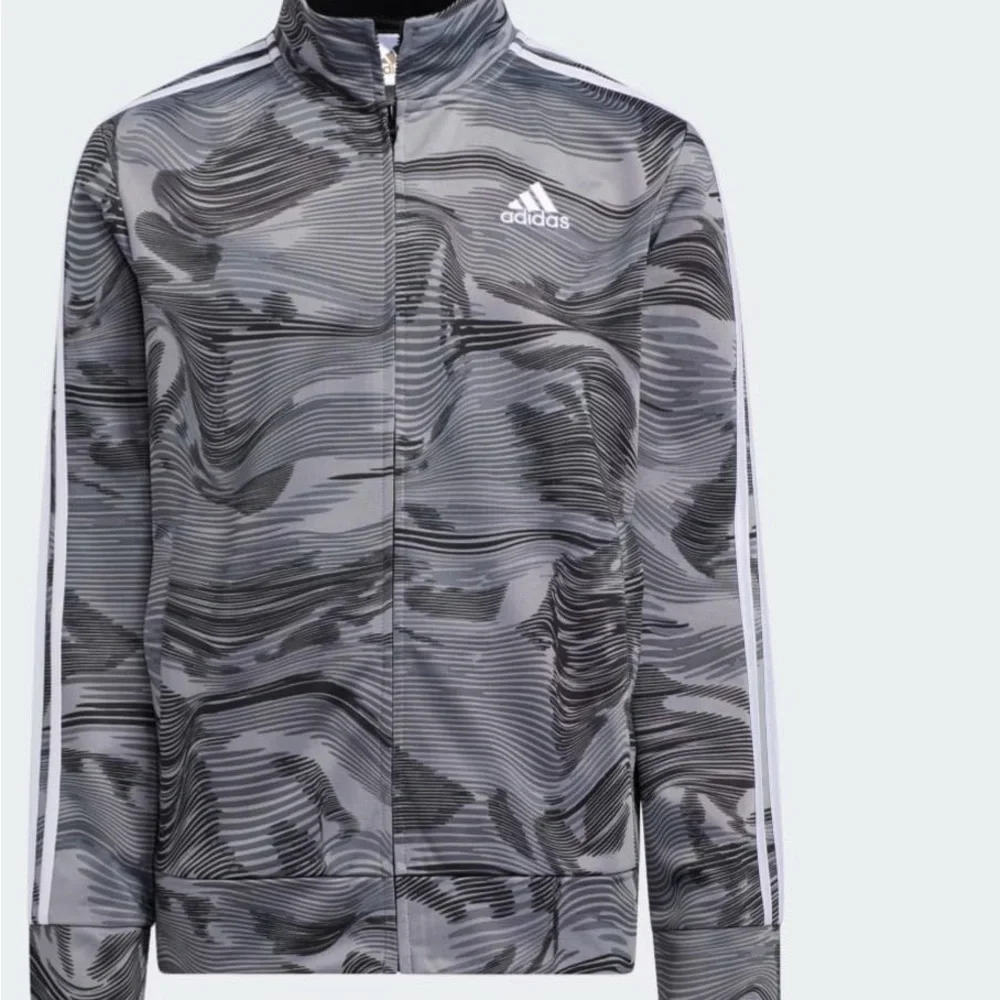 Adidas Men's Black and Gray Windbreaker